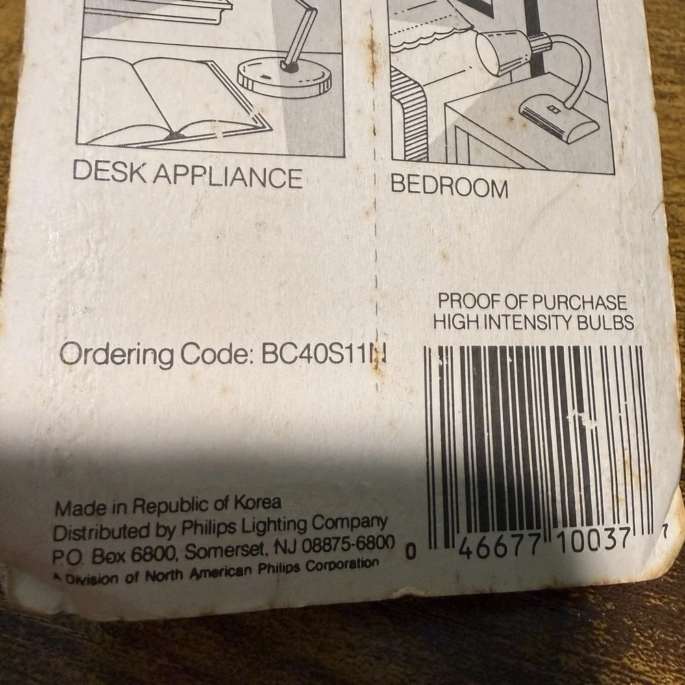 New Sealed‎ 40 watt high intensity bulb PHILIPS Lamp Fixture  For 120v Fixture